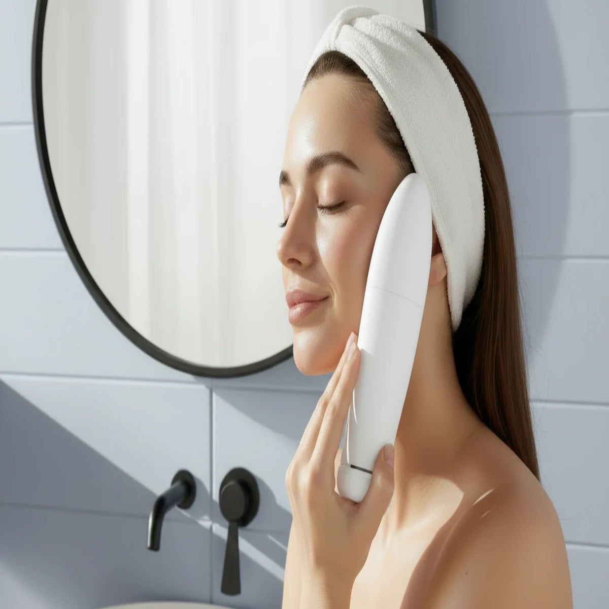 Facial Cleansing Brush Silicone 5 Modes Travel Size