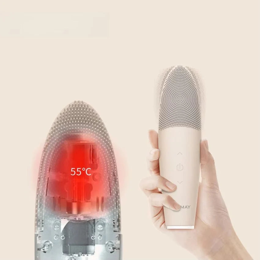 Facial Cleansing Brush Silicone 5 Modes Travel Size