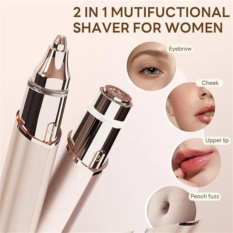 Facial Hair Remover 2-in-1 LED Light USB-C Rechargeable