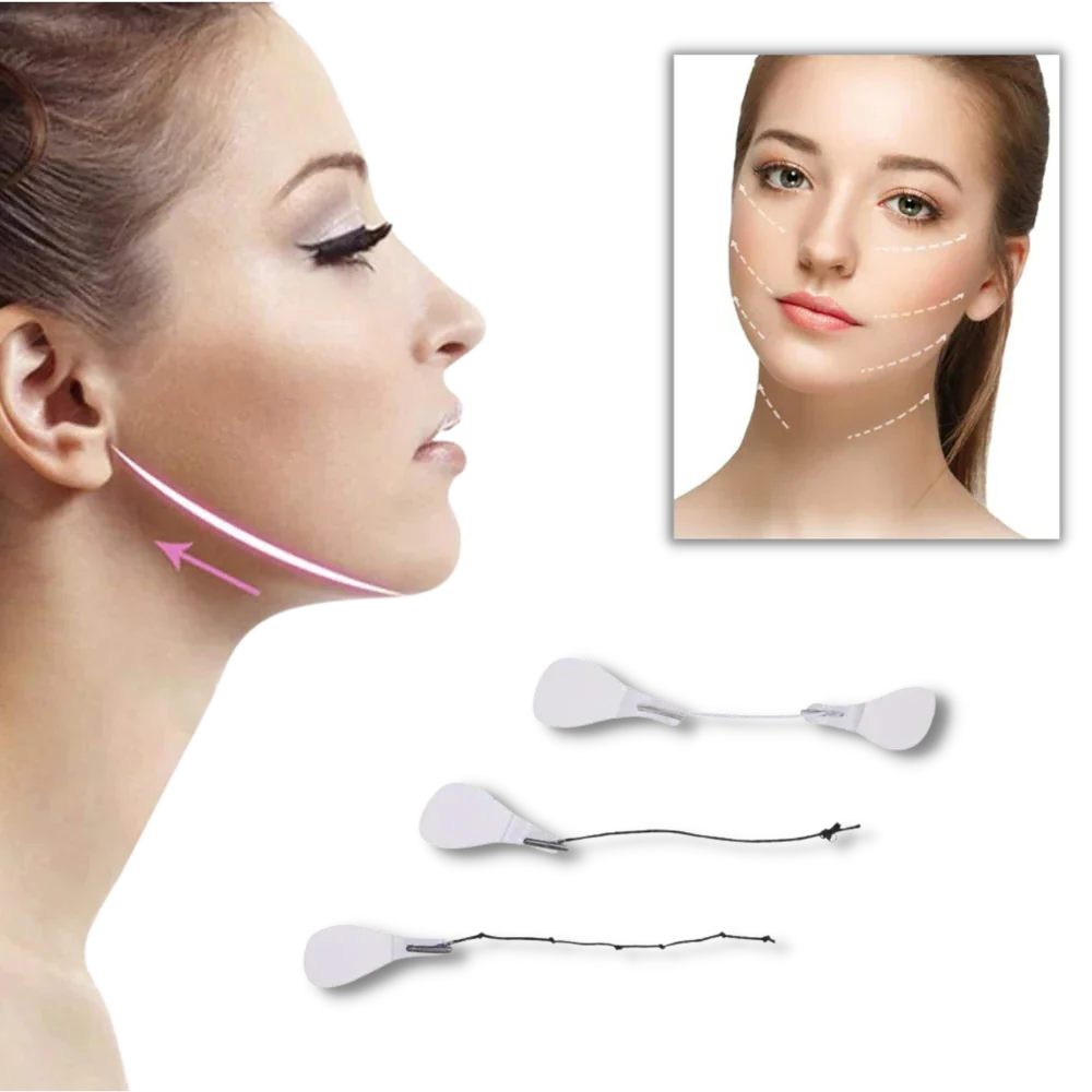 Facial Lift Stickers Clear Medical-Grade Reusable 40 Pieces