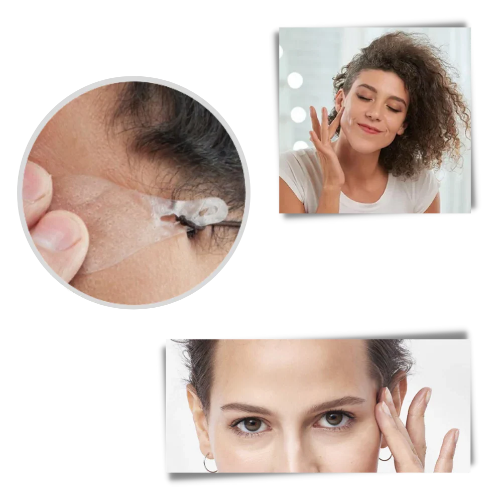 Facial Lift Stickers Clear Medical-Grade Reusable 40 Pieces