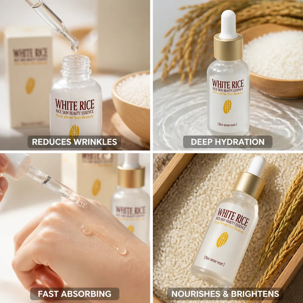 Facial Serum Anti-Aging Rice Extract & Vitamins Lightweight 15ml