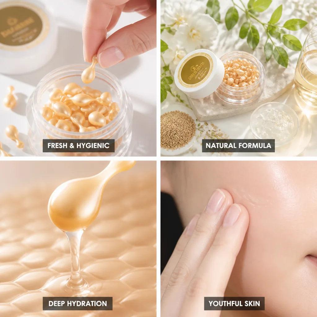 Facial Serum Capsules Individually Packaged Fullerene Placenta