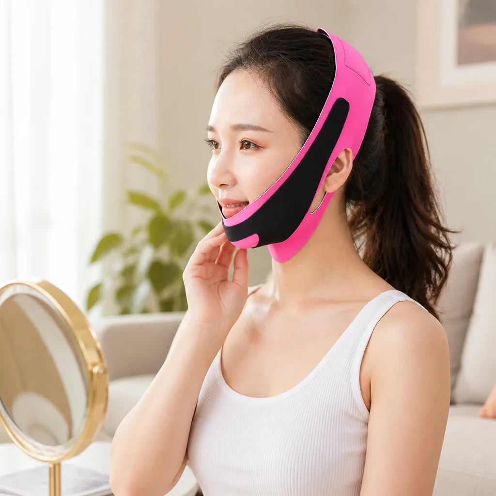 Facial Slimming Band Heat-Activated Neotex Adjustable Velcro