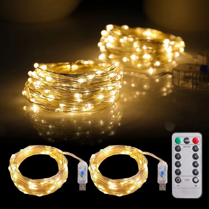 Fairy Lights USB Powered Remote Control Dimmable