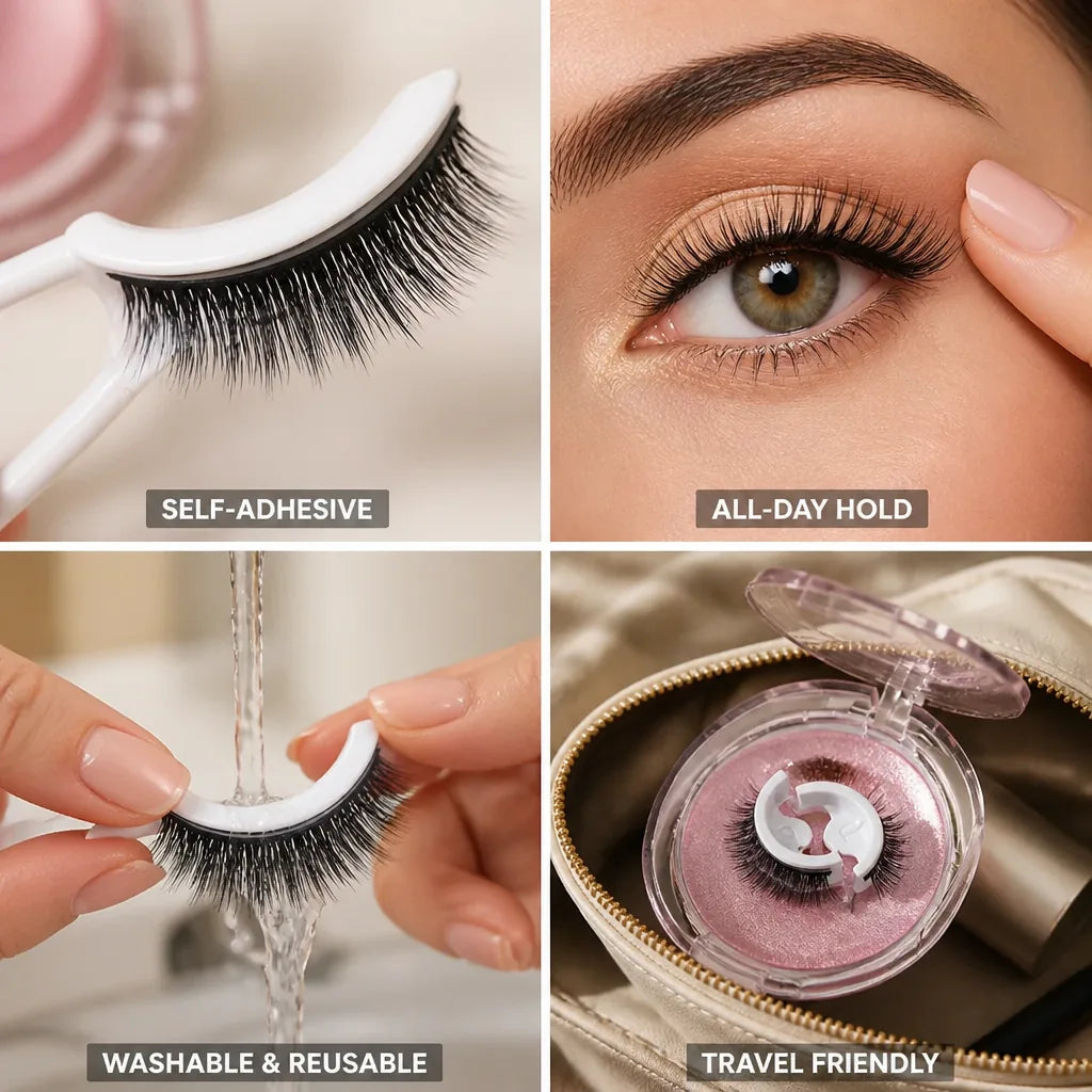 False Lashes Self-Adhesive Reusable Long & Thick