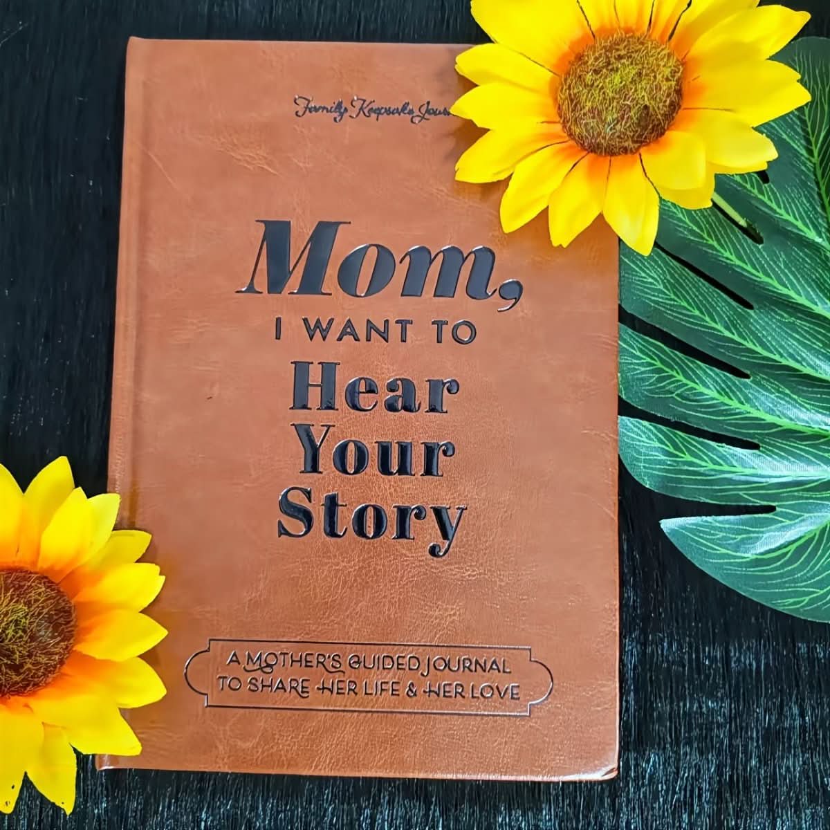 Family Journal Hardcover Guided Prompts Acid-Free Paper