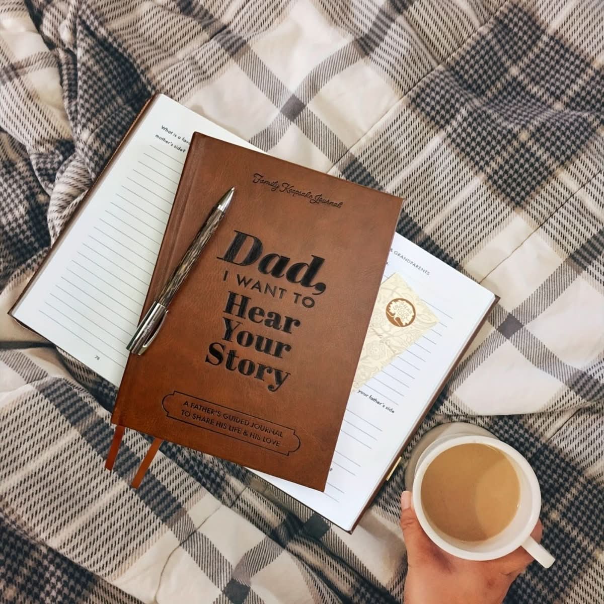 Family Journal Hardcover Guided Prompts Acid-Free Paper