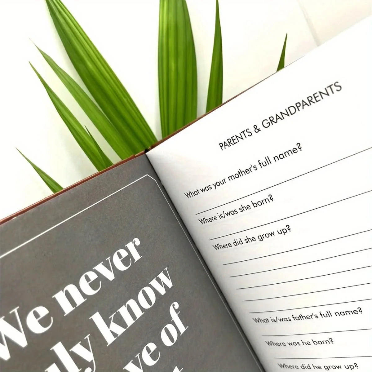 Family Journal Hardcover Guided Prompts Acid-Free Paper