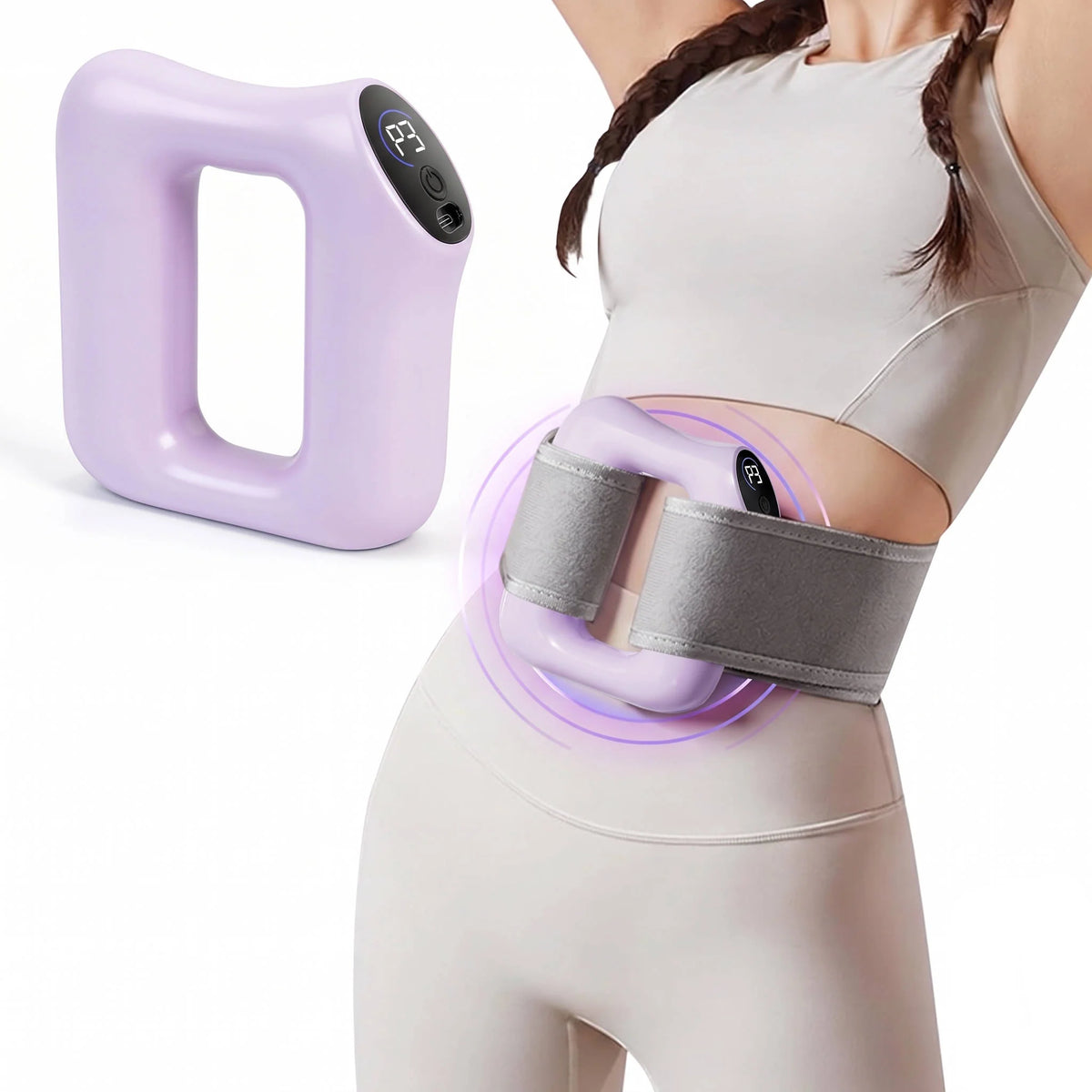 Fascia Ring Massager Hands-Free Dual-Motor & Warming