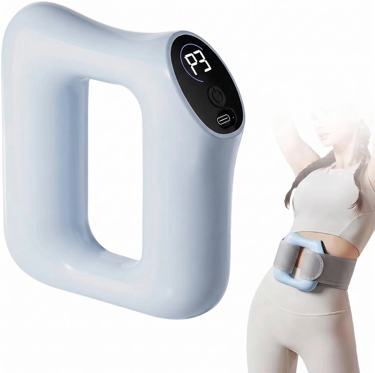 Fascia Ring Massager Hands-Free Dual-Motor & Warming