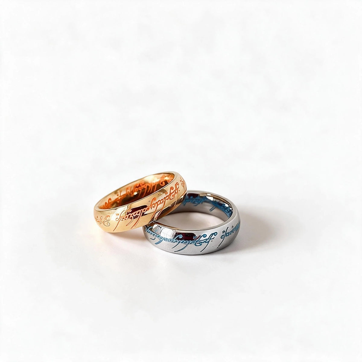 Fashion Ring Glow-in-the-Dark Engraved Rune Nickel-Free Hypoallergenic