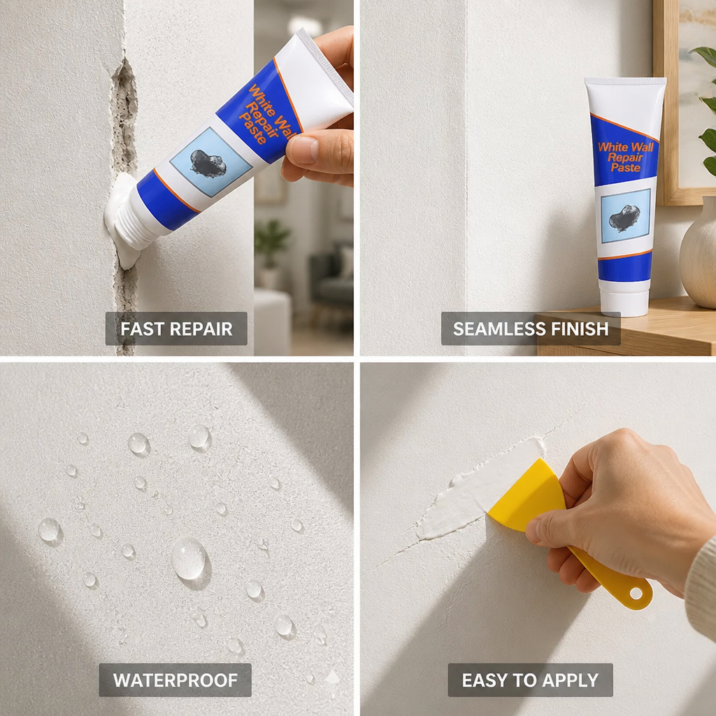 Fast-Drying Waterproof Crack-Resistant Wall Repair Paste