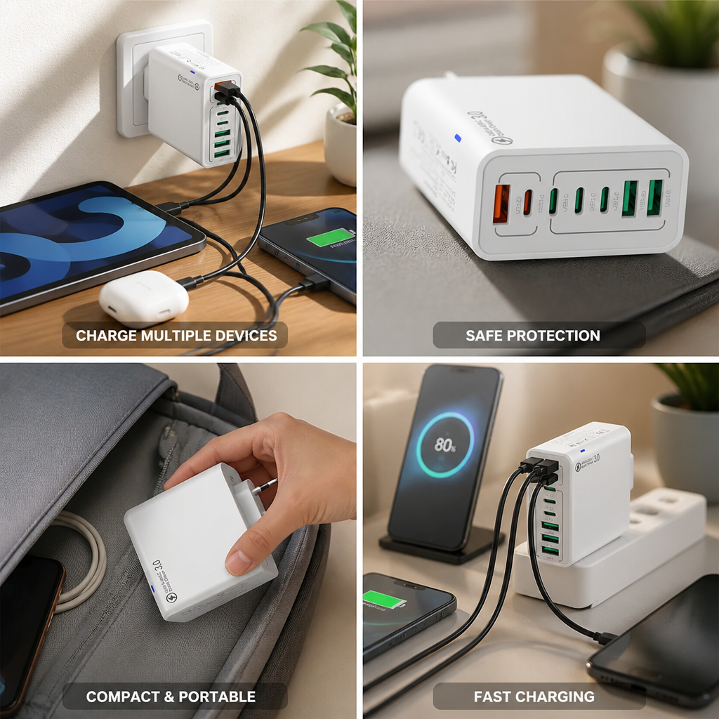 Fast Multi-Port Travel Charger