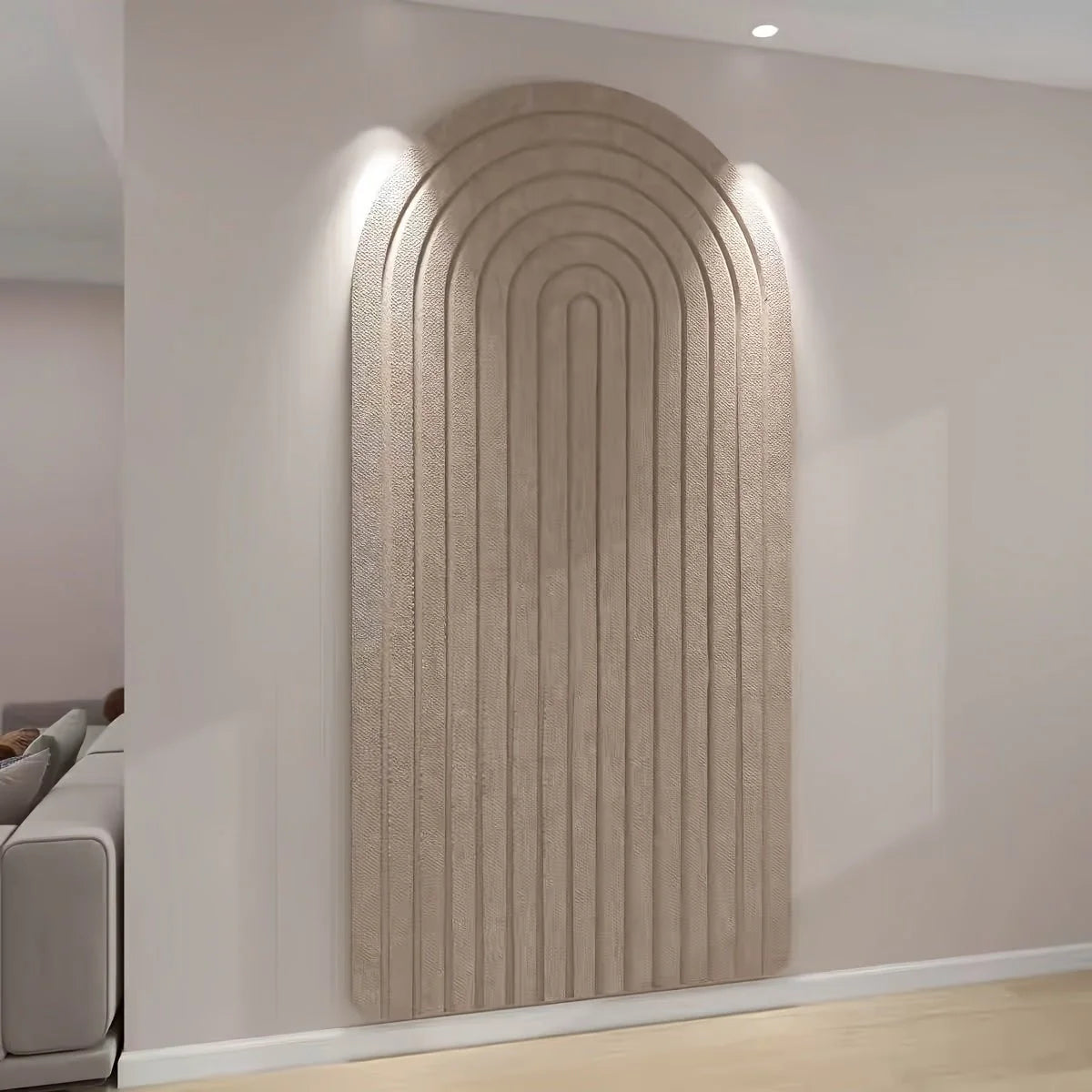Felt Pinboard Curved Striped Self-Adhesive Wall Organizer