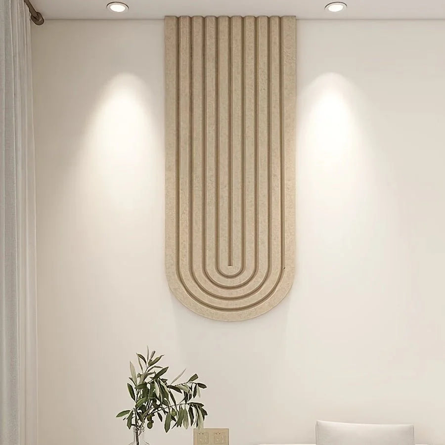 Felt Pinboard Curved Striped Self-Adhesive Wall Organizer