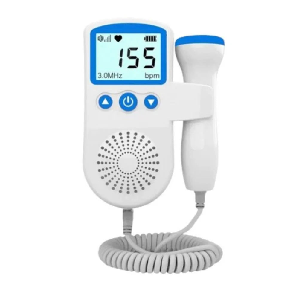 Fetal Doppler Monitor Detects From 12 Weeks Backlit LCD