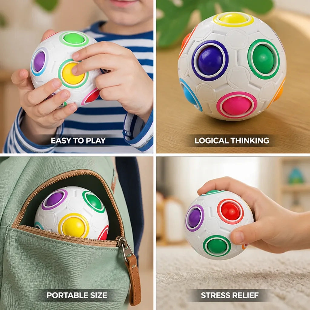 Fidget Puzzle Ball Color-Matching Compact Handheld