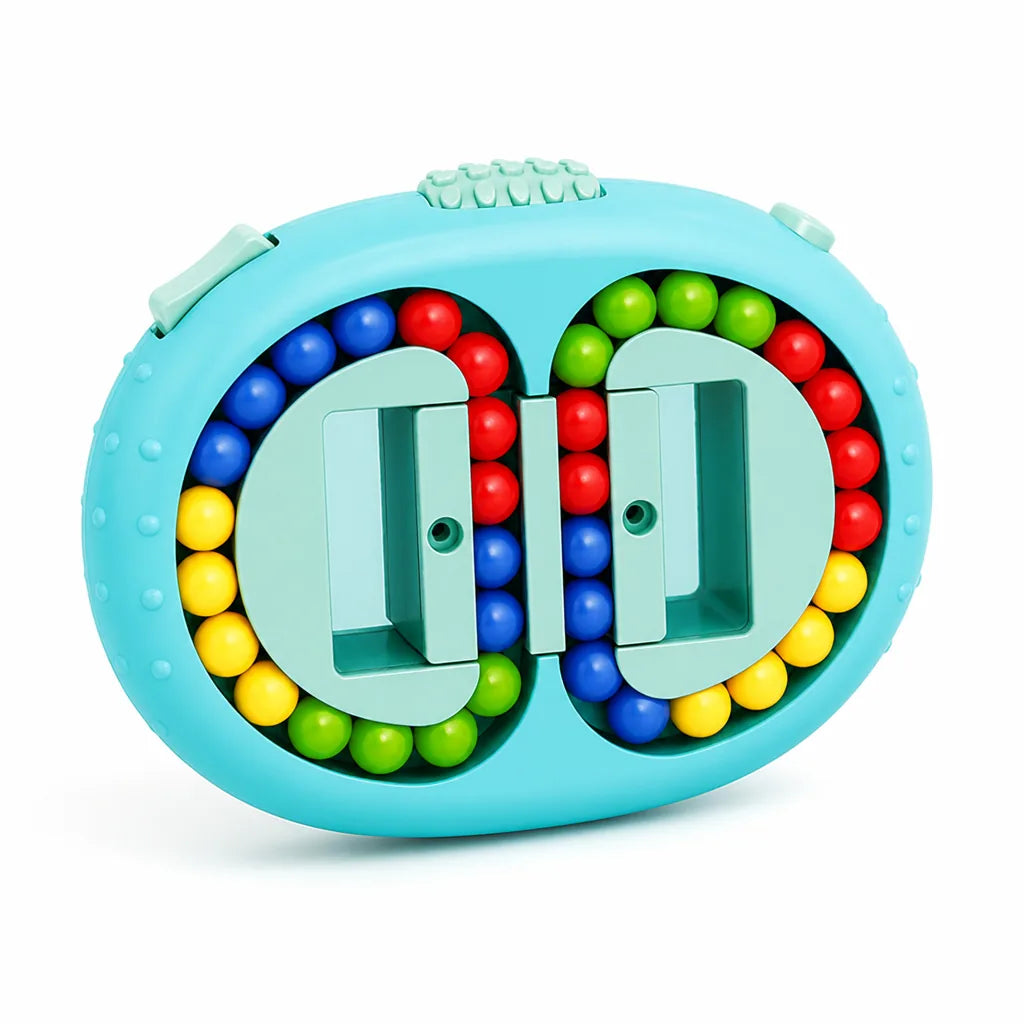 Fidget Puzzle Rotating Bead Rings Double-Sided 4 Tracks