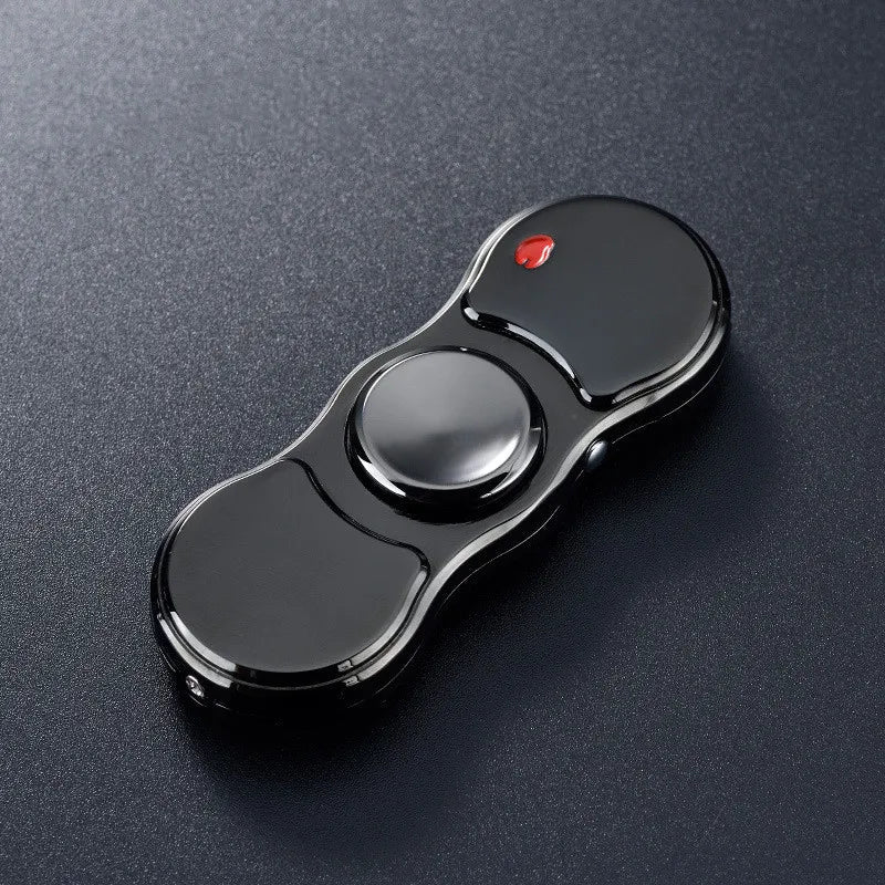 Fidget Spinner Lighter Rechargeable Metal Colorful Light Display