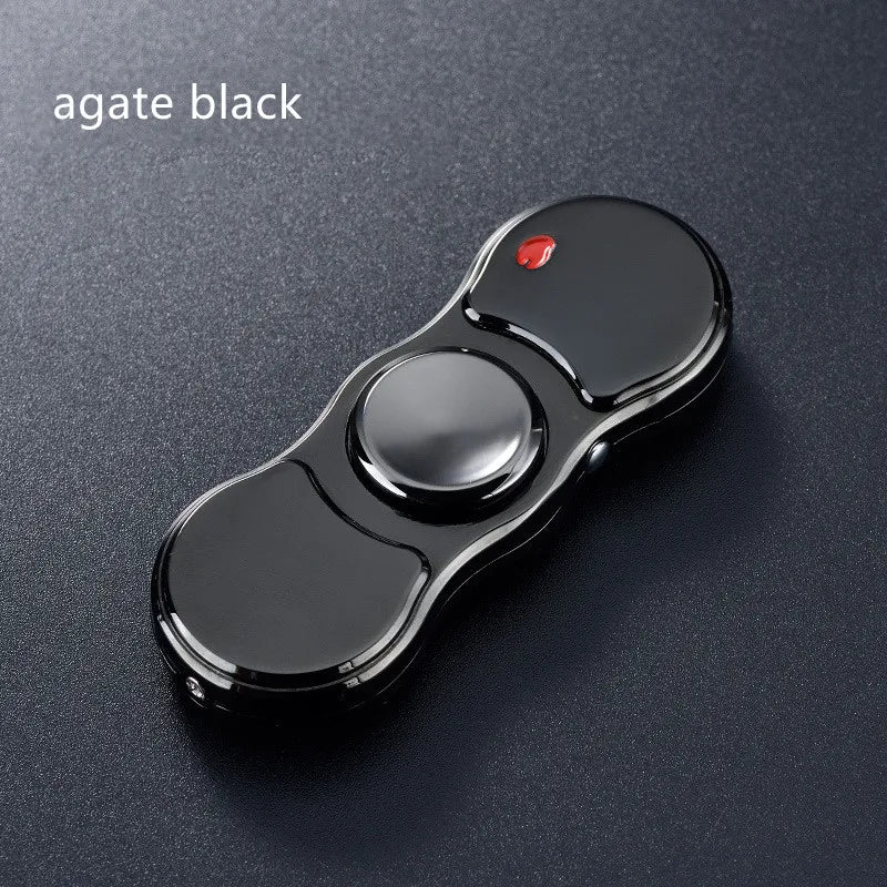 Fidget Spinner Lighter Rechargeable Metal Colorful Light Display