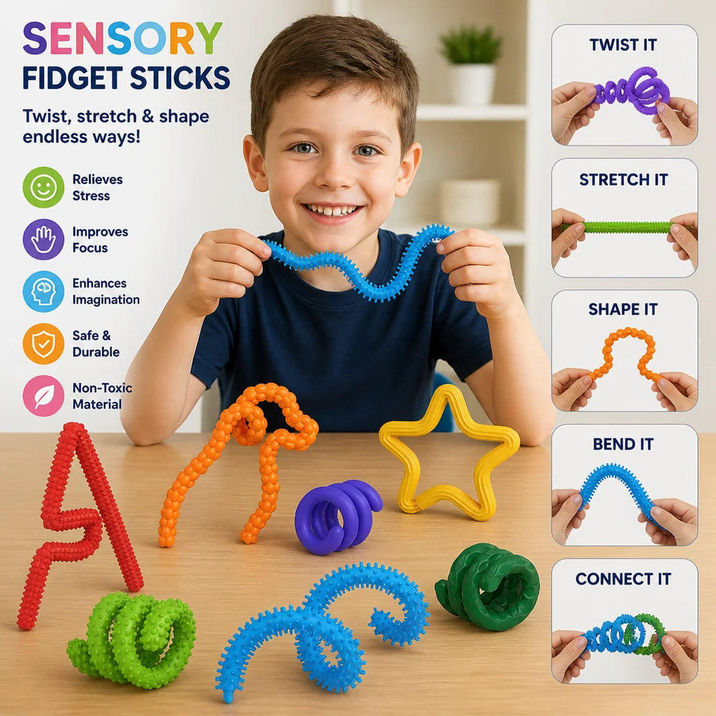 Fidget Sticks Flexible Twisting & Portable Sensory Toy