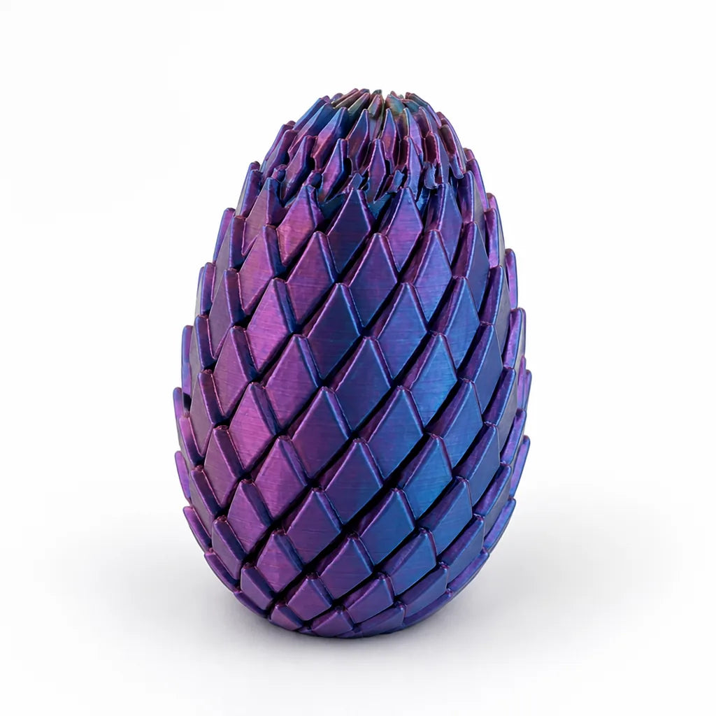 Fidget Toy Articulated Dragon Egg Pocket-Sized & Quiet