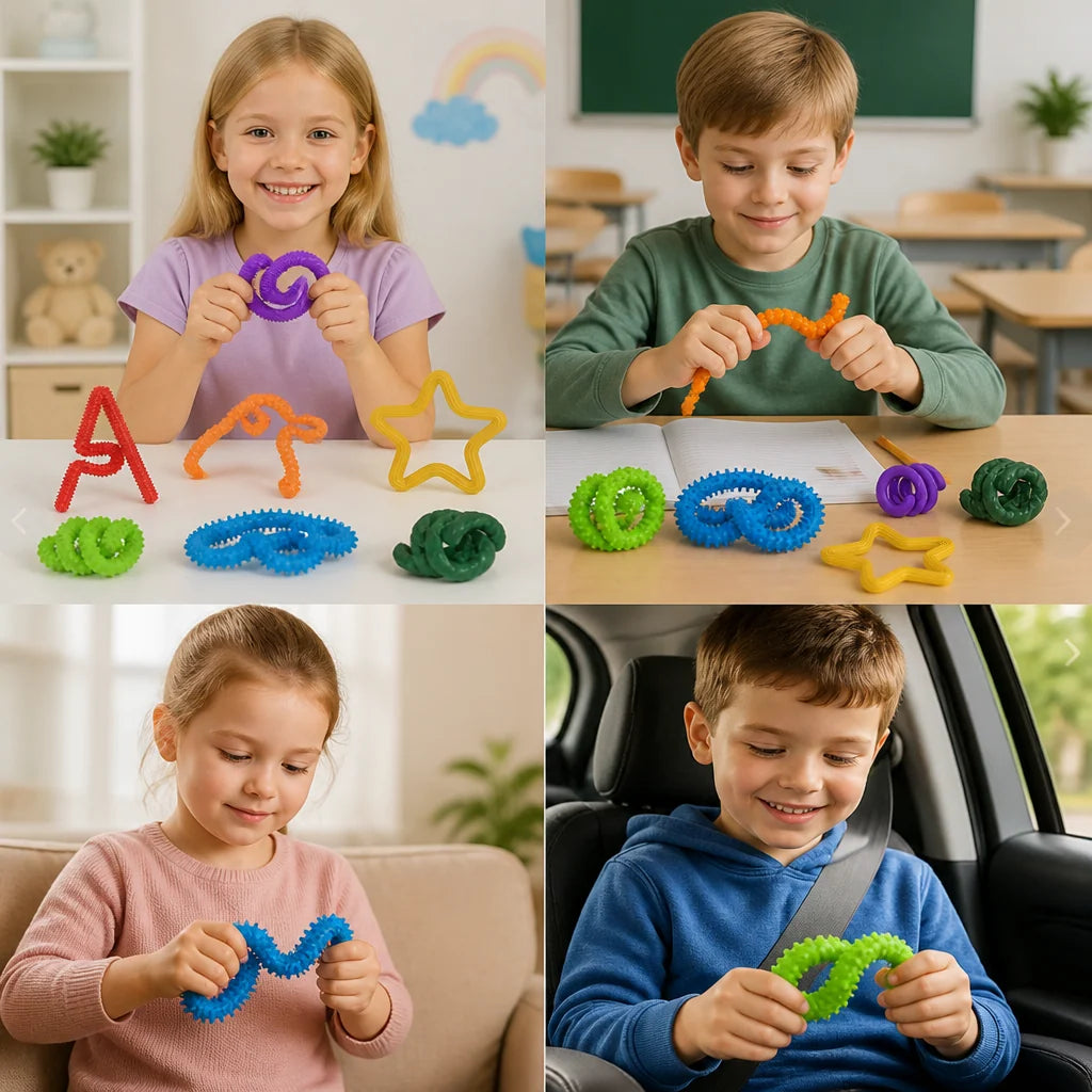 Fidget Toy Flexible Twist-and-Bend Sensory Sticks Portable Lightweight