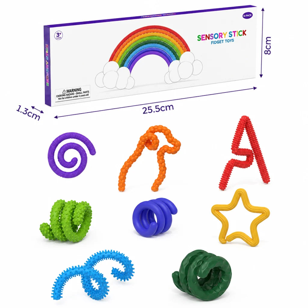 Fidget Toy Flexible Twist-and-Bend Sensory Sticks Portable Lightweight
