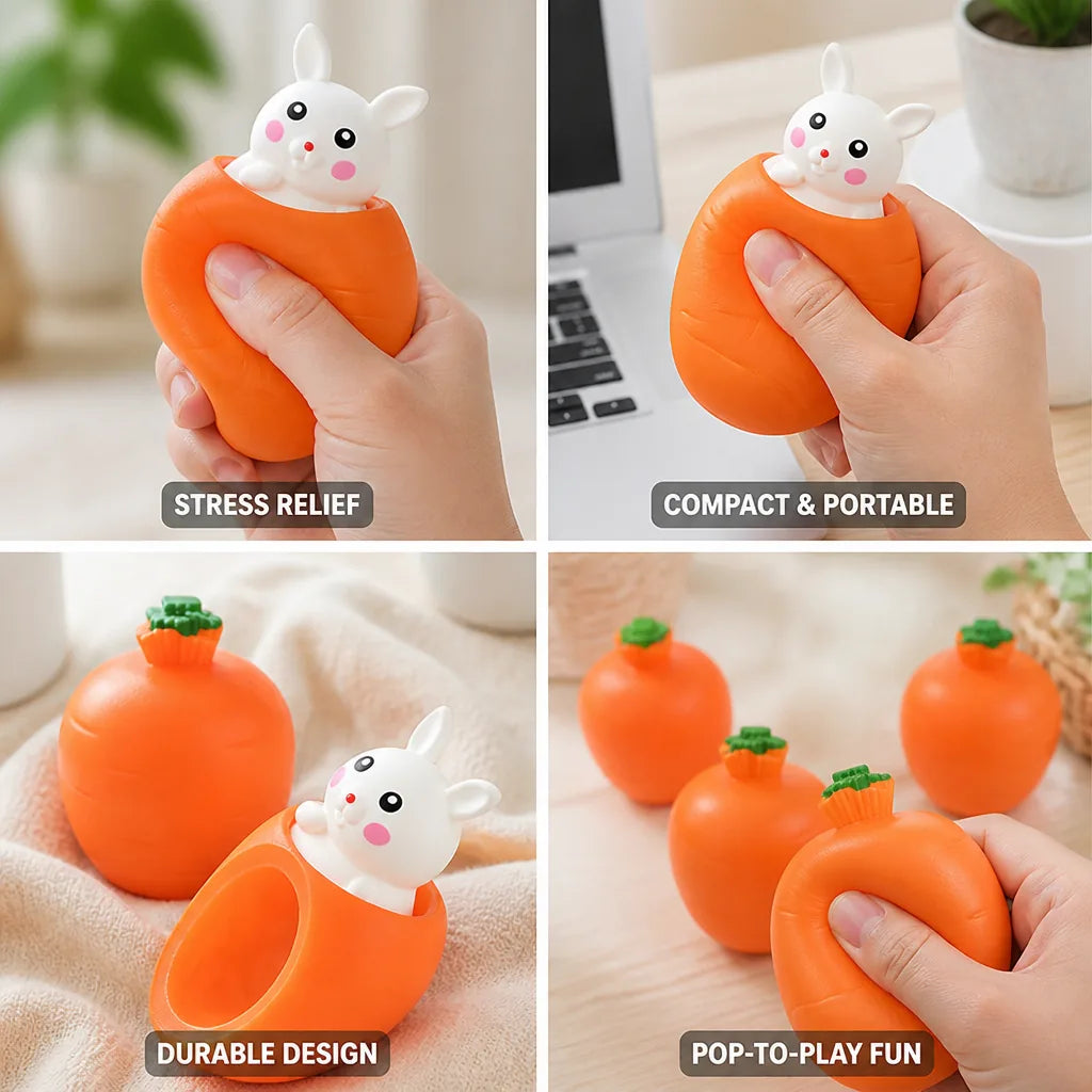 Fidget Toy Squeeze-To-Pop Stress Relief 2-Pack