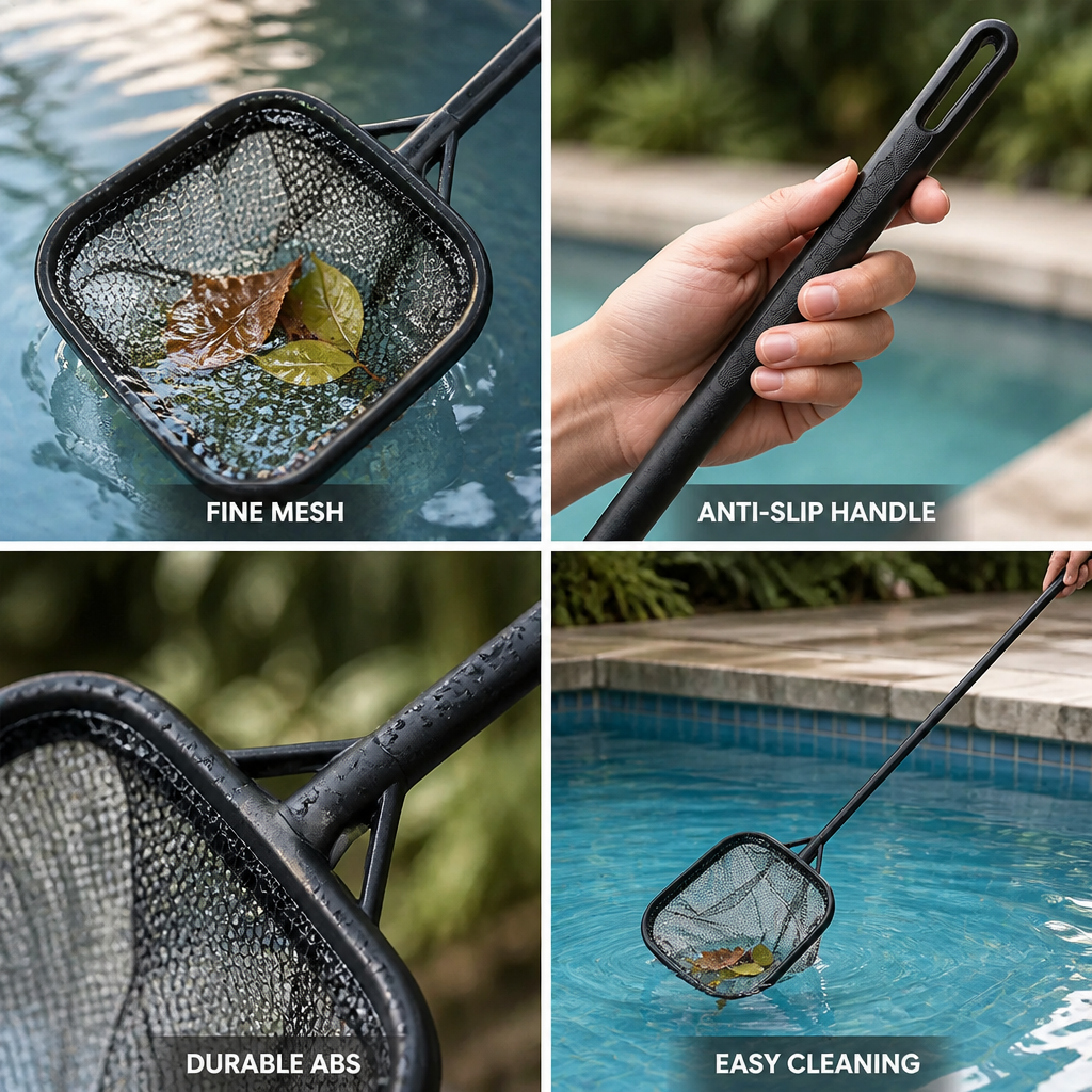 Fine Mesh Anti-Slip Pool Skimmer Net (35 cm)
