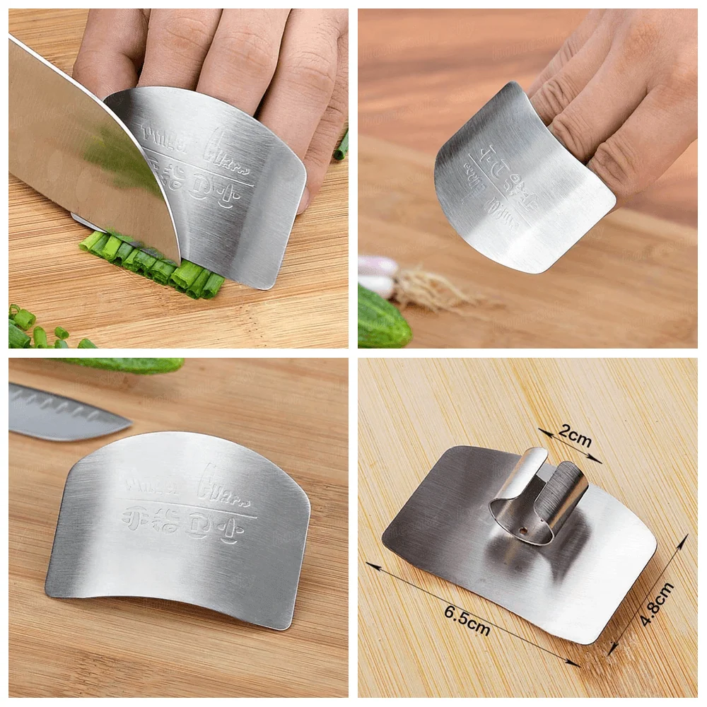 Finger Guard Stainless Steel Adjustable Fit Non-Slip Grip