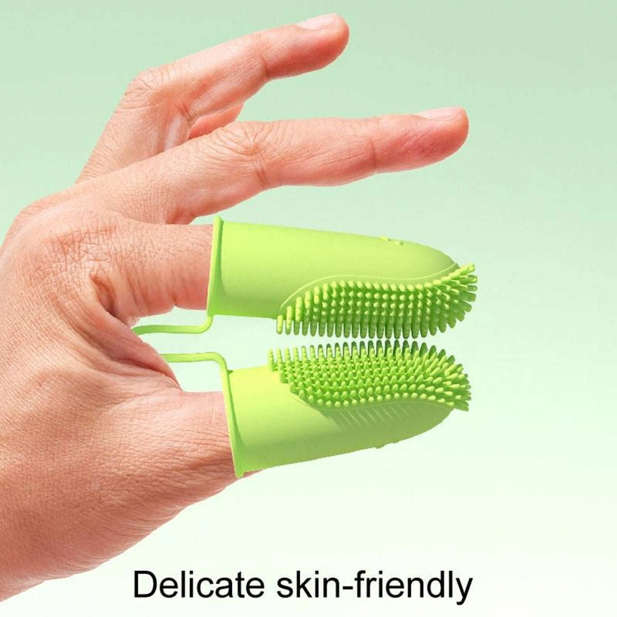 Finger Toothbrush Dual-Finger Over 800 Bristles