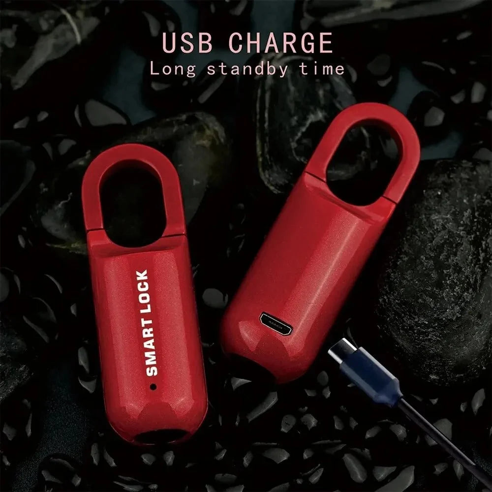 Fingerprint Padlock 0.2s Fast Unlock Zinc Alloy Body