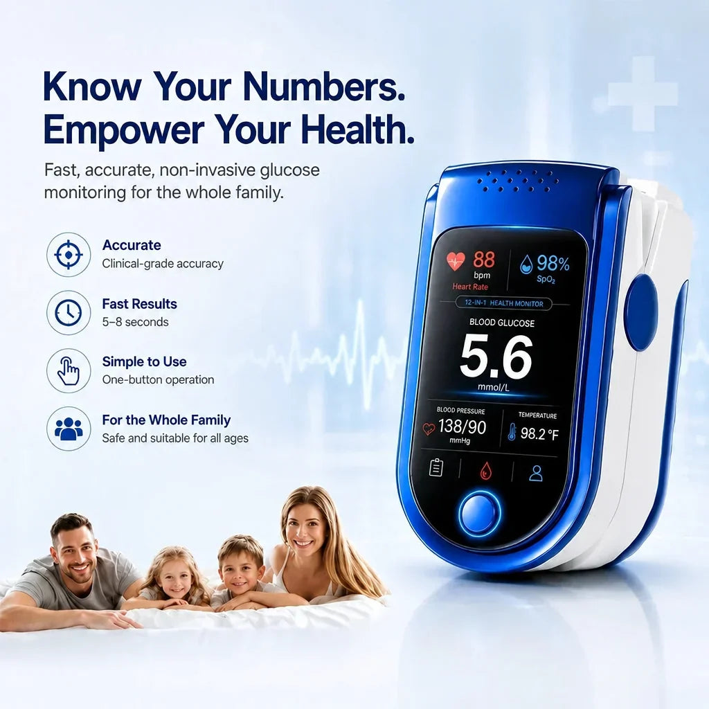 Fingertip Health Monitor Non-Invasive Pain-Free Daily Tracking