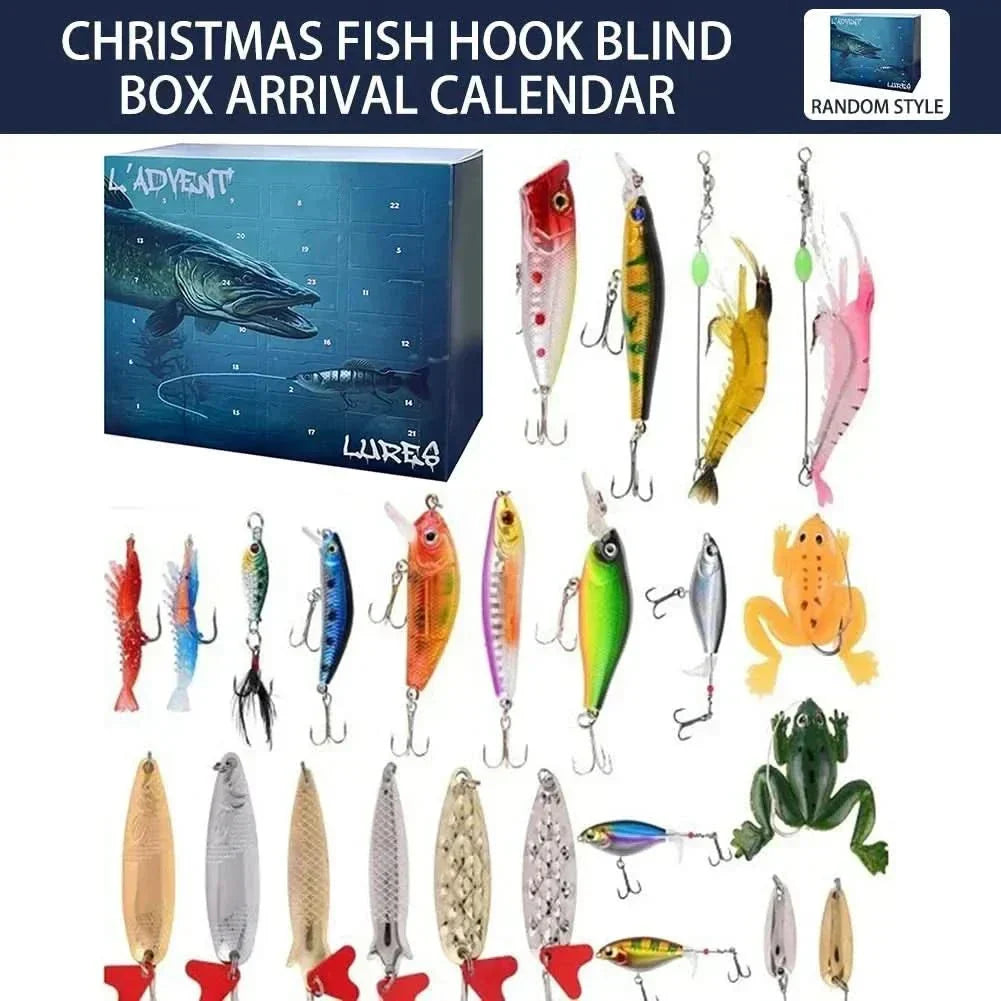 Fishing Lure Advent Calendar 24 Unique Lures