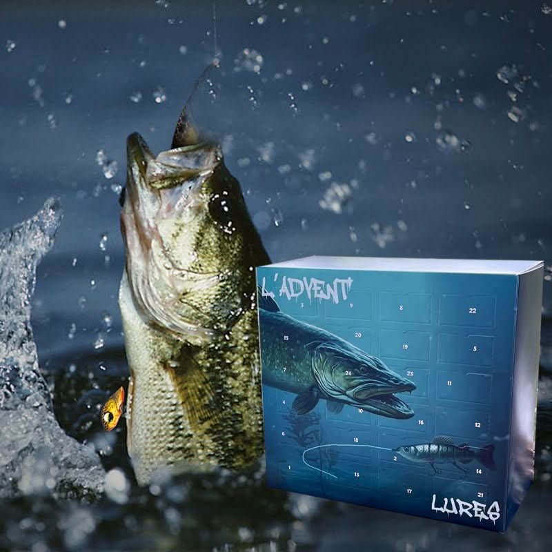 Fishing Lure Advent Calendar 24 Unique Lures