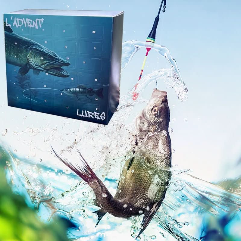 Fishing Lure Advent Calendar 24 Unique Lures