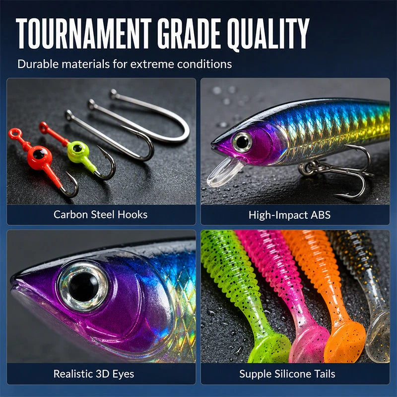 Fishing Lure Advent Calendar Assorted Lures 24-Day Countdown