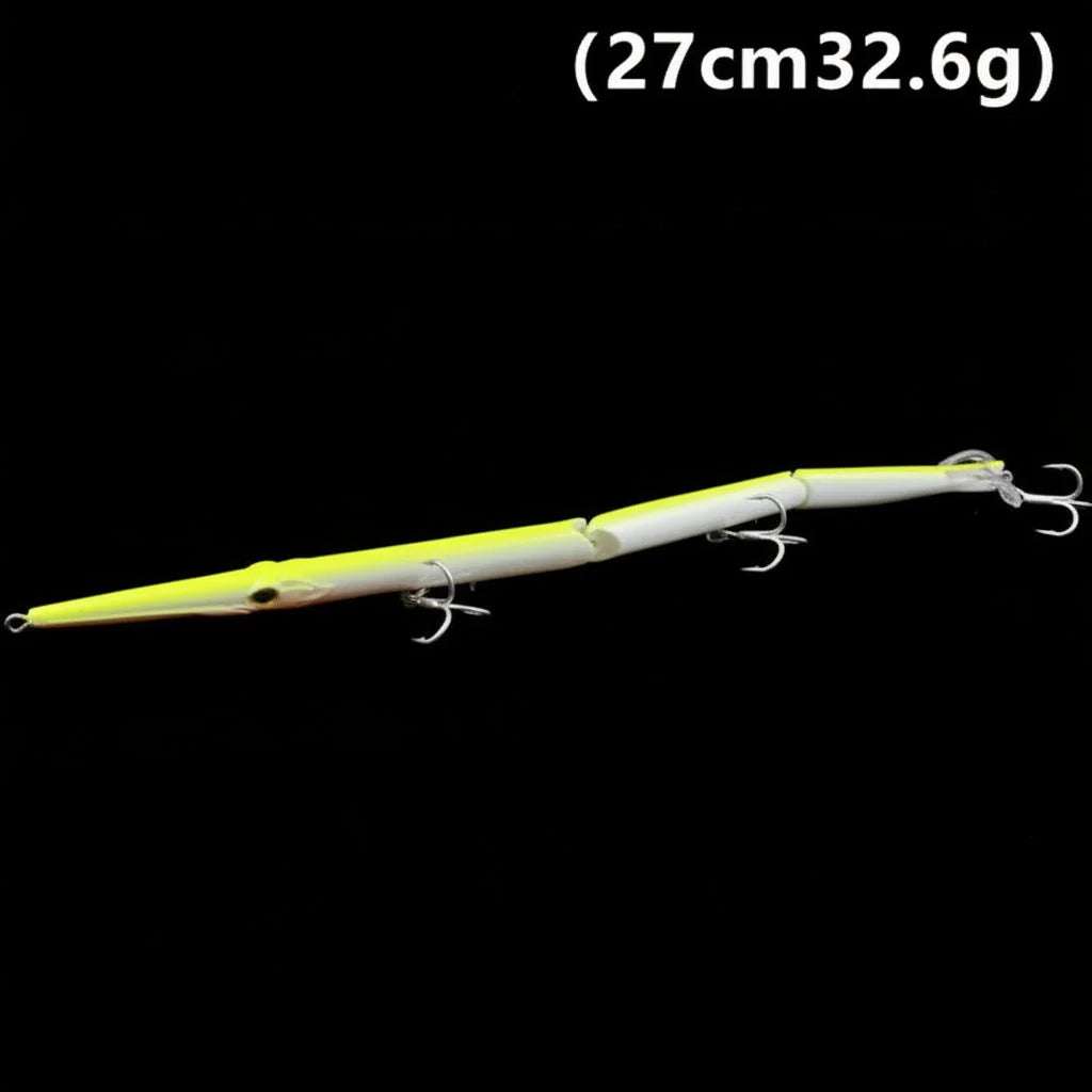 Fishing Lure Jointed 3-Segment Paddle Tail