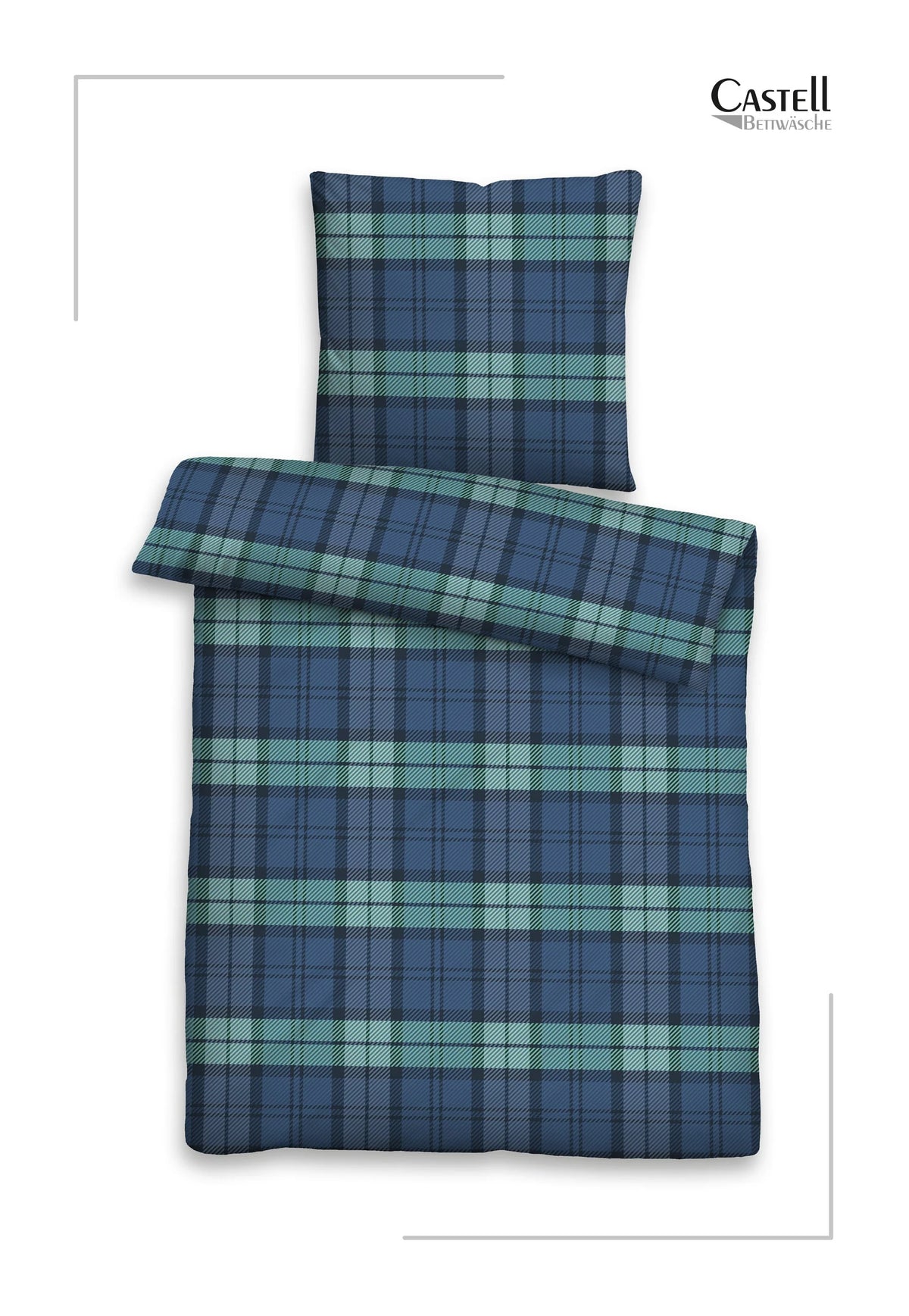 Flannel Bedding 100% Cotton Double-Brushed Tartan Check