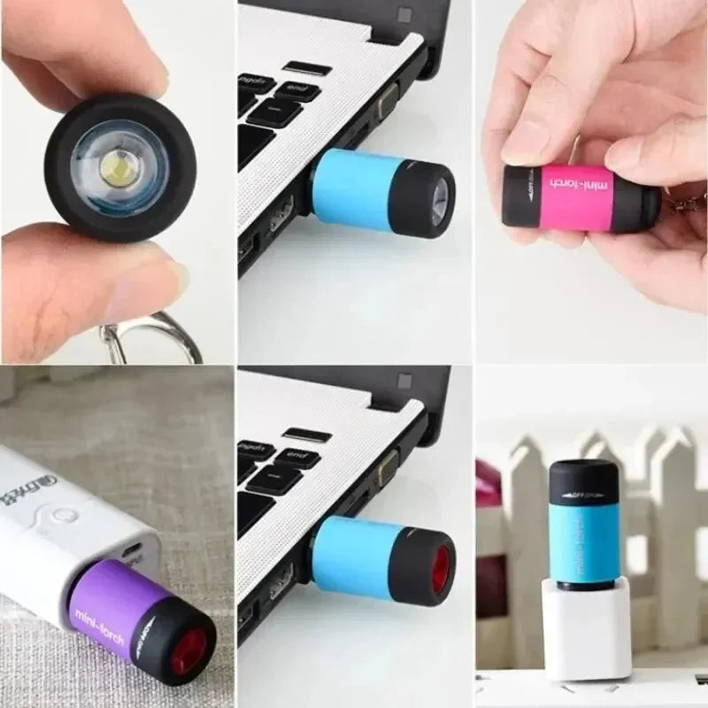 Flashlight Compact USB Rechargeable Waterproof Micro-LED