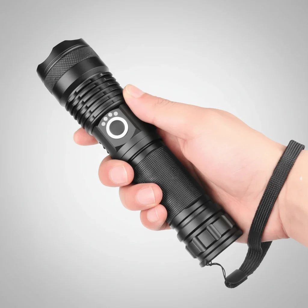 Flashlight High-Lumen Adjustable Focus USB Rechargeable