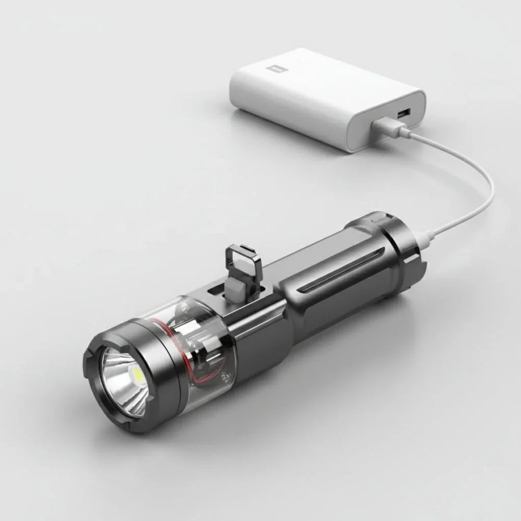 Flashlight LED Long-Range Waterproof USB-C Rechargeable