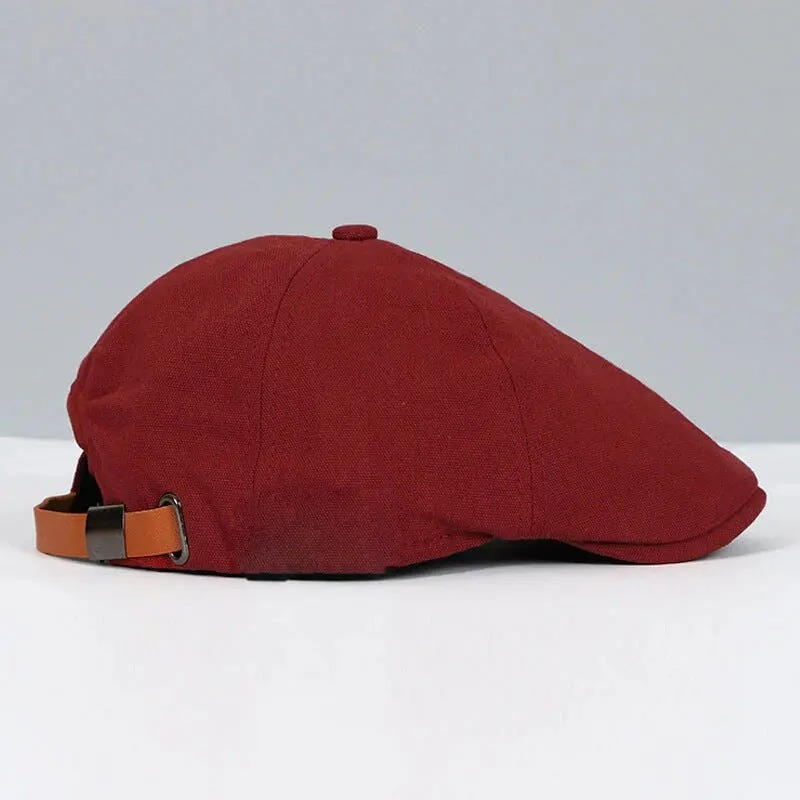 Flat Cap Adjustable Elastic Band Moisture Wicking