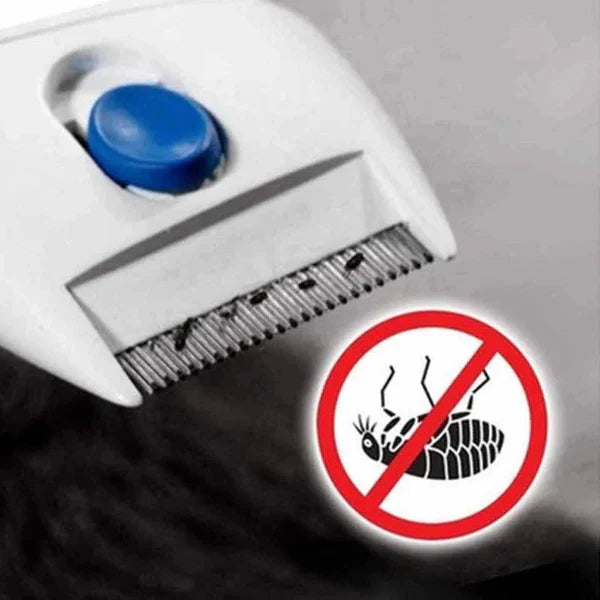 Flea & Tick Remover Battery-Powered Low-Voltage Fine-Tooth Comb