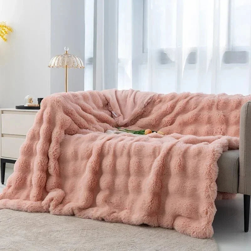 Fleece Blanket Plush Anti-Pilling Machine Washable