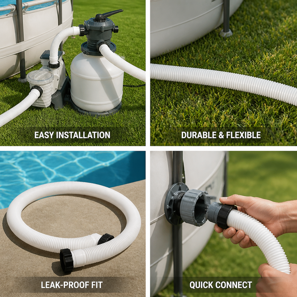 Flexible PE & EVA Quick-Connect Pool Pump Hose