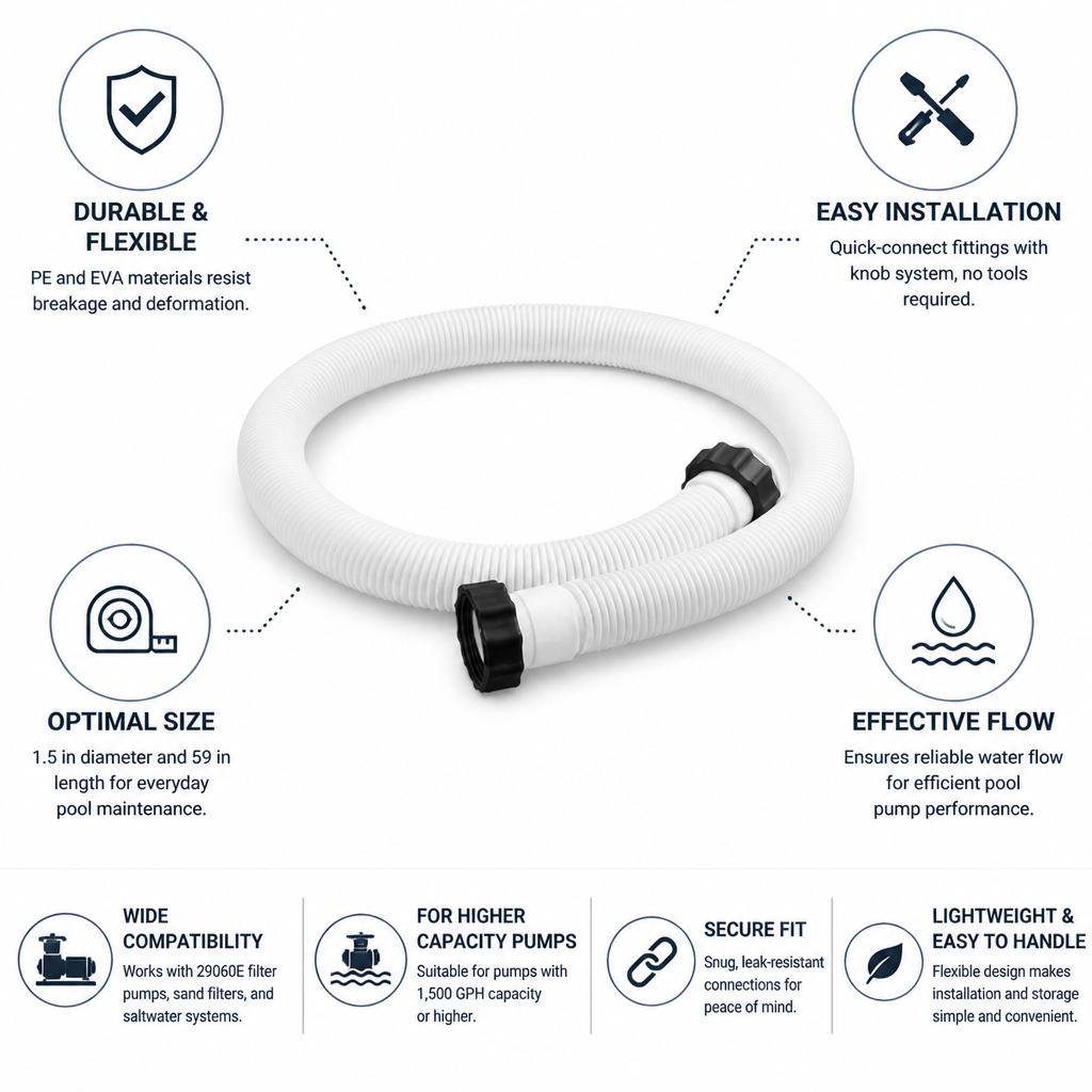Flexible PE & EVA Quick-Connect Pool Pump Hose