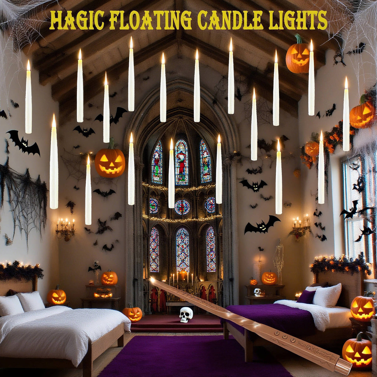 Floating Candles 20-Piece Flameless LED Remote & Timer
